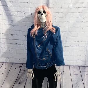 Fashion Nova Jean Moto Jacket